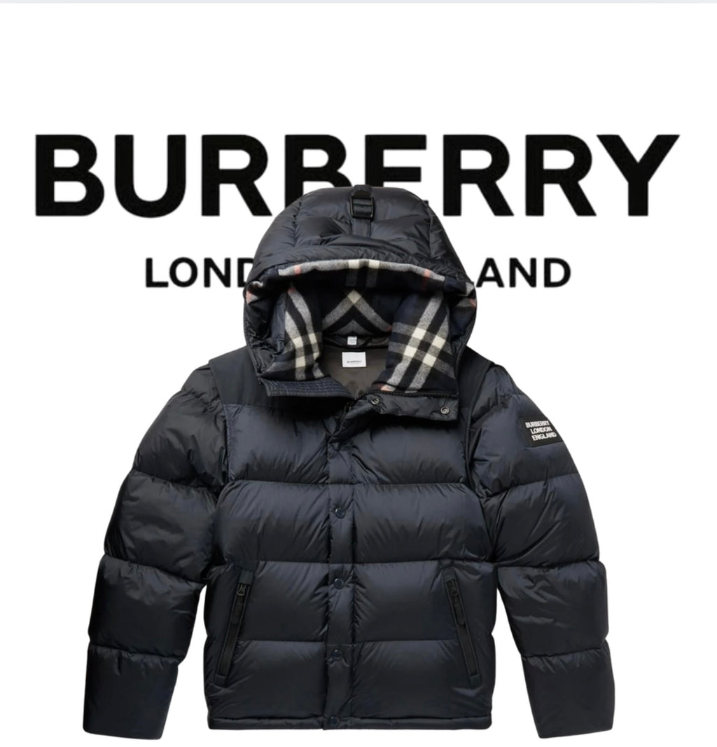 Hooded Quilted Nylon Down Jacket
